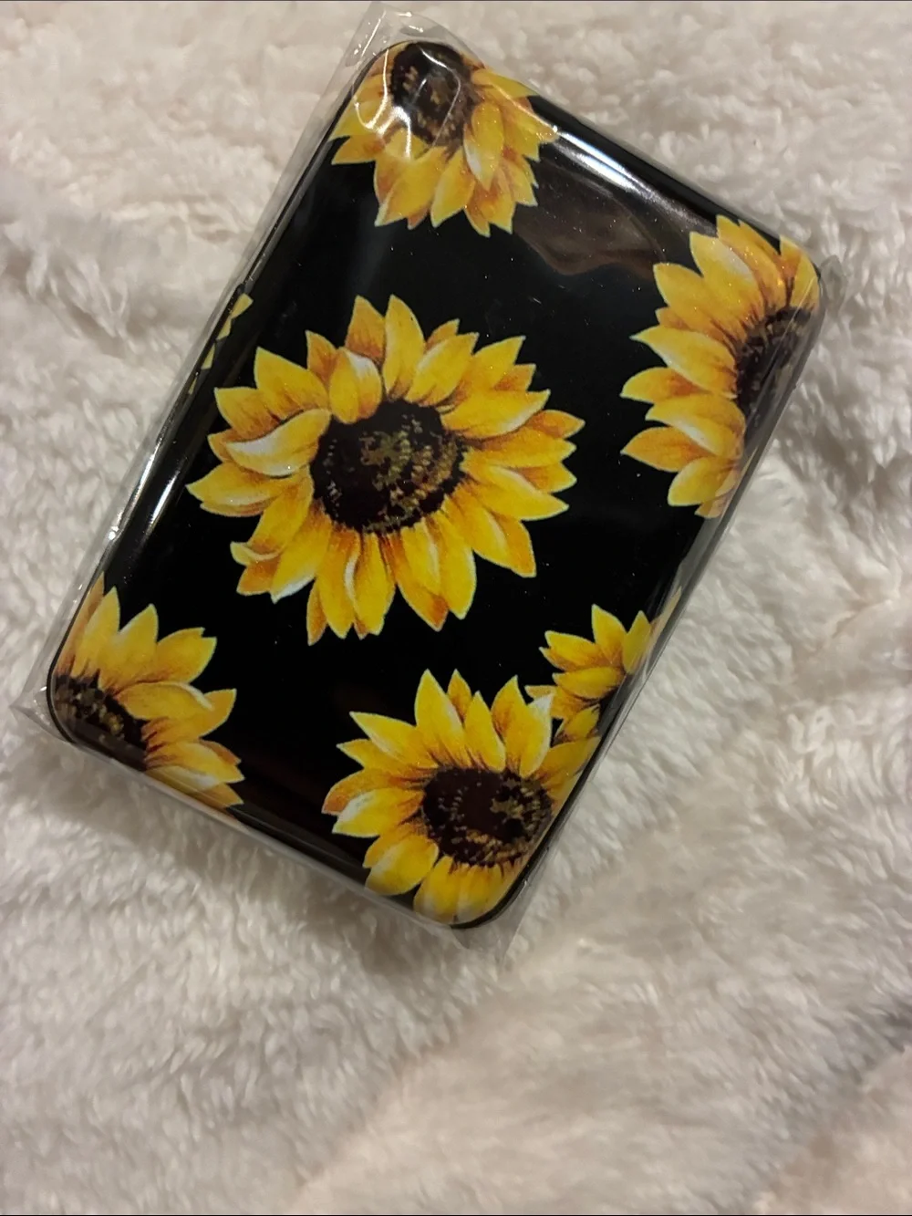 Elfish Credit Card Holder - Colorful Sunflower Patterned Design